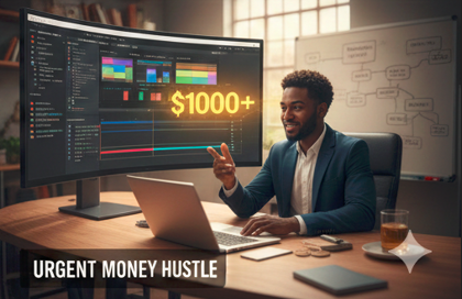 Person working on financial analysis