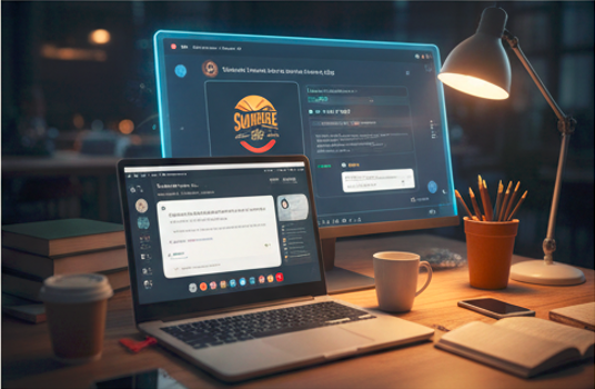 Modern student freelance workstation 2026