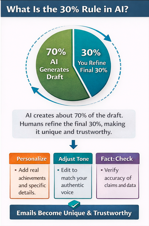 30% rule in Ai email writing for freelancing