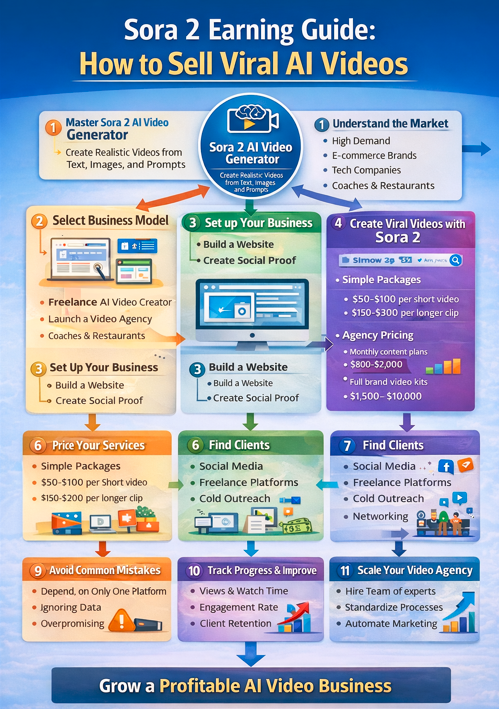 Sora 2, AI videos, video agency, AI side hustles