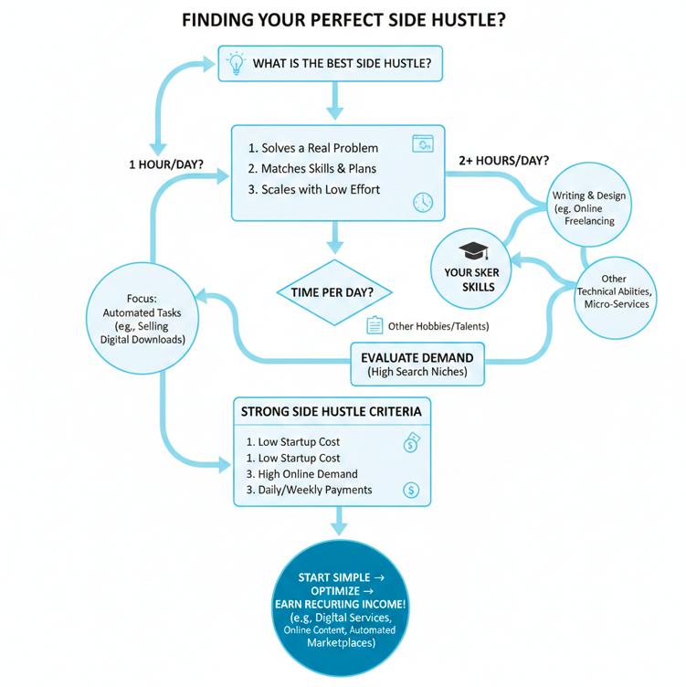 How to choose the best passive income side hustle for beginners in 2026.