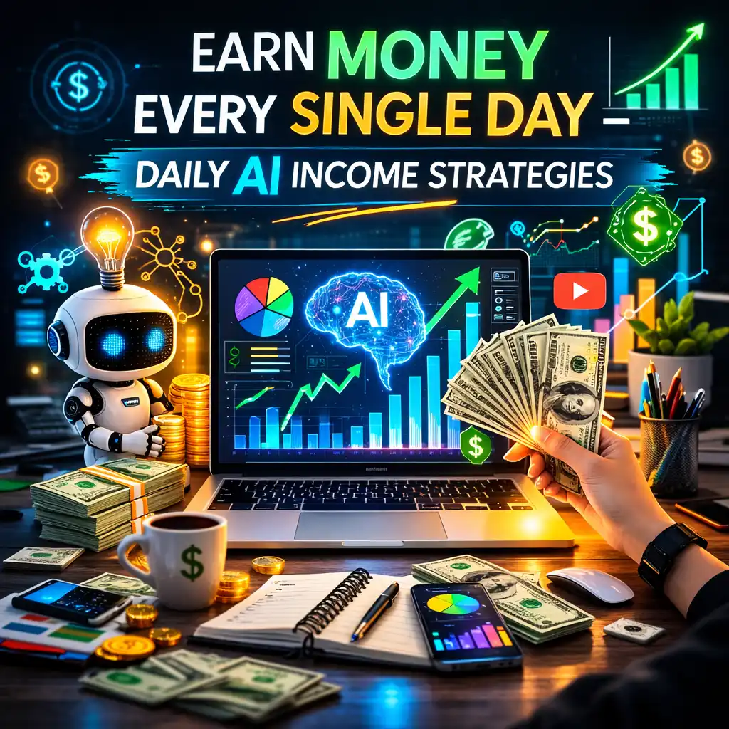 earn money every single day daily ai income strategies