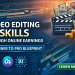 How to make money with video editing skills step-by-step beginner to pro roadmap with editing timeline and income visuals