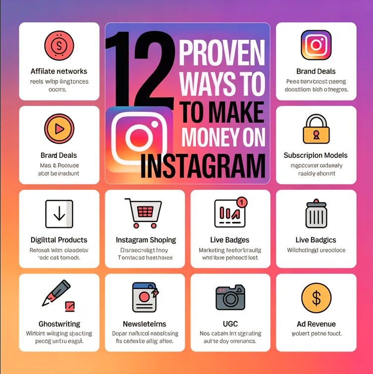12 Proven ways to make money on Instagram