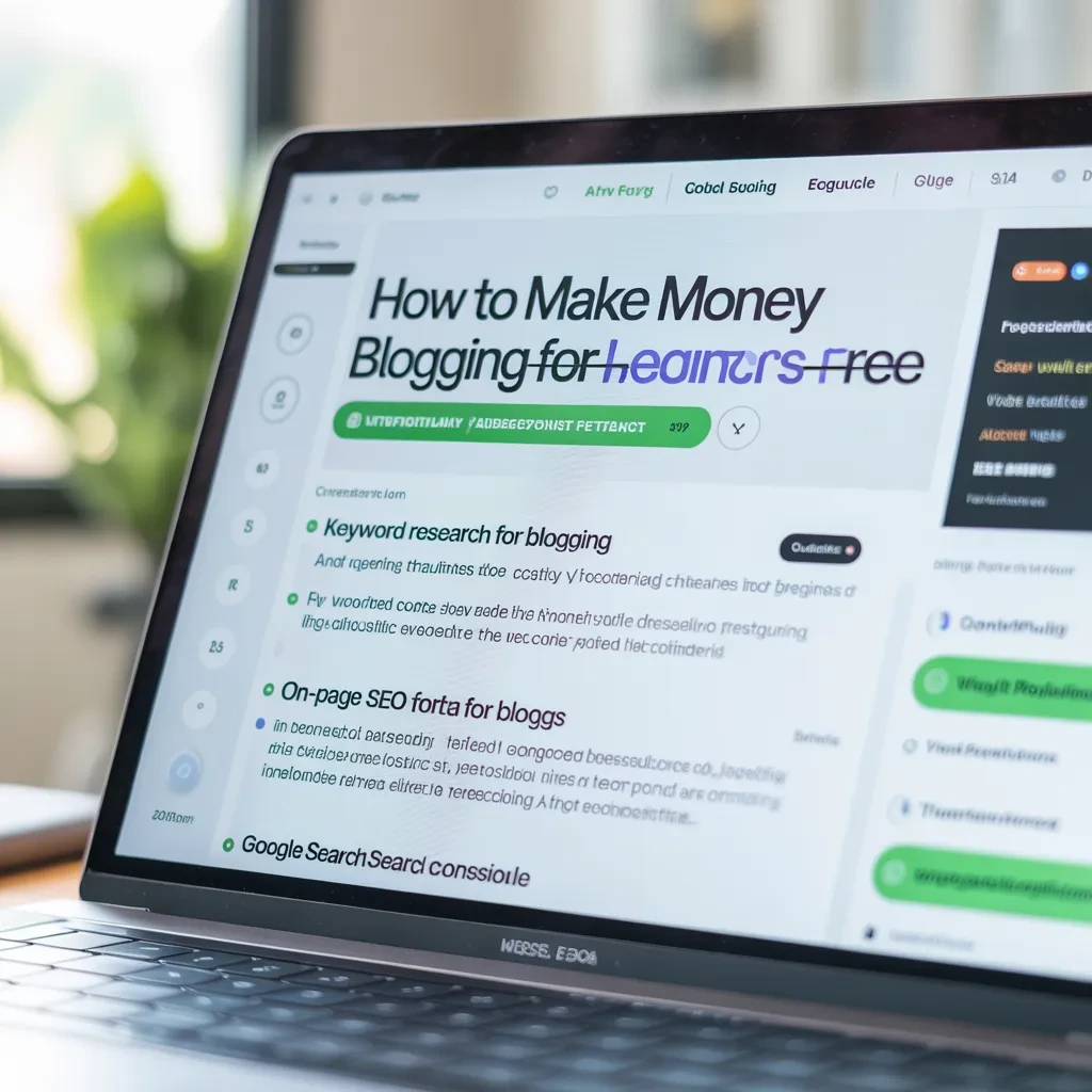 image shows how to start blogging for free in 2026